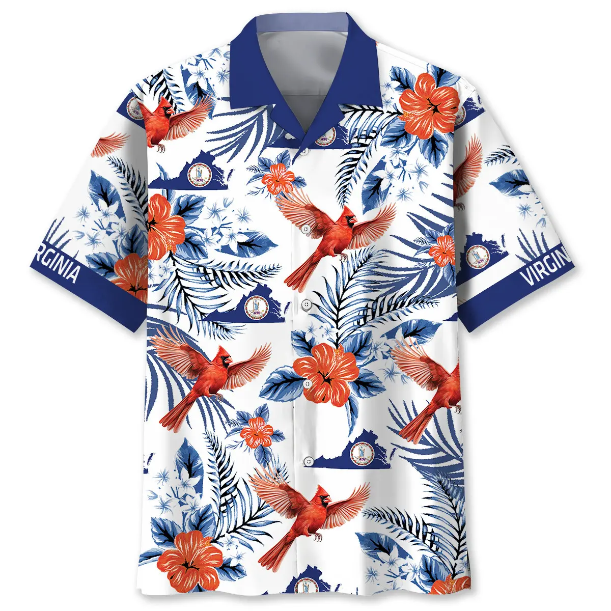 virginia-humming-bird-proud-state-hawaiian-shirt