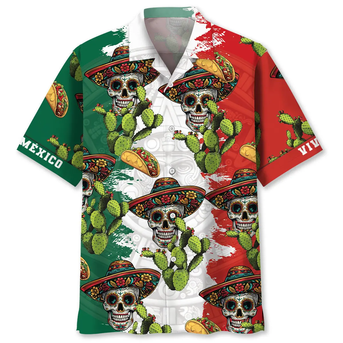 viva-mexico-skull-hawaiian-shirt