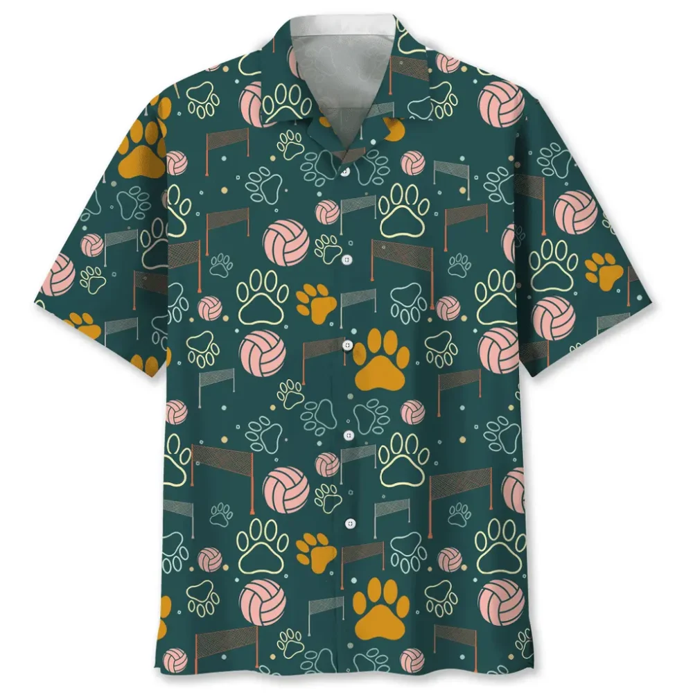 Volleyball And Dog Hawaiian Shirt HWBN2762645 - Beltina
