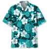 Volleyball Hibiscus Blue Hawaiian Shirt HWBN2764677 - Beltina