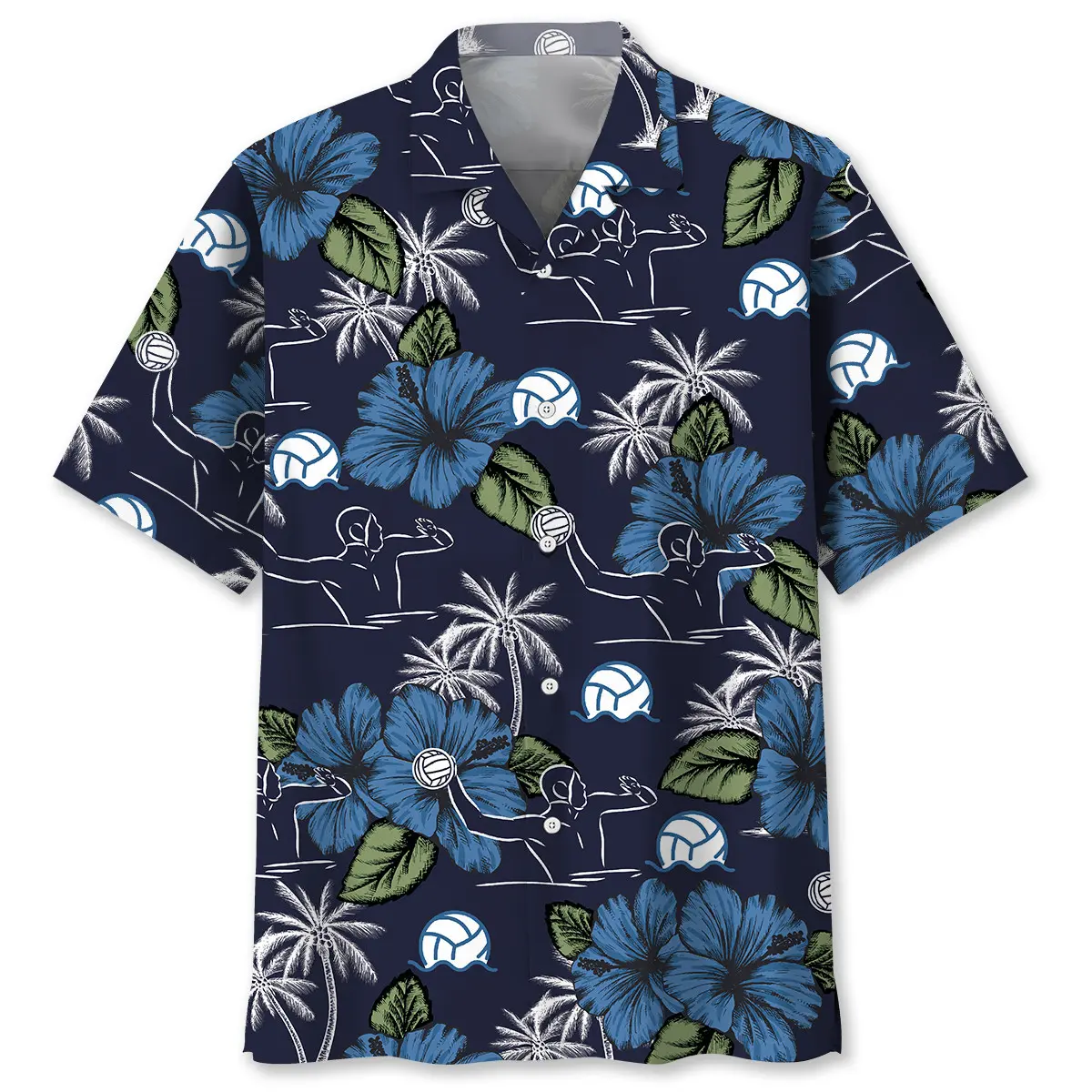water-polo-blue-nature-hawaiian-shirt