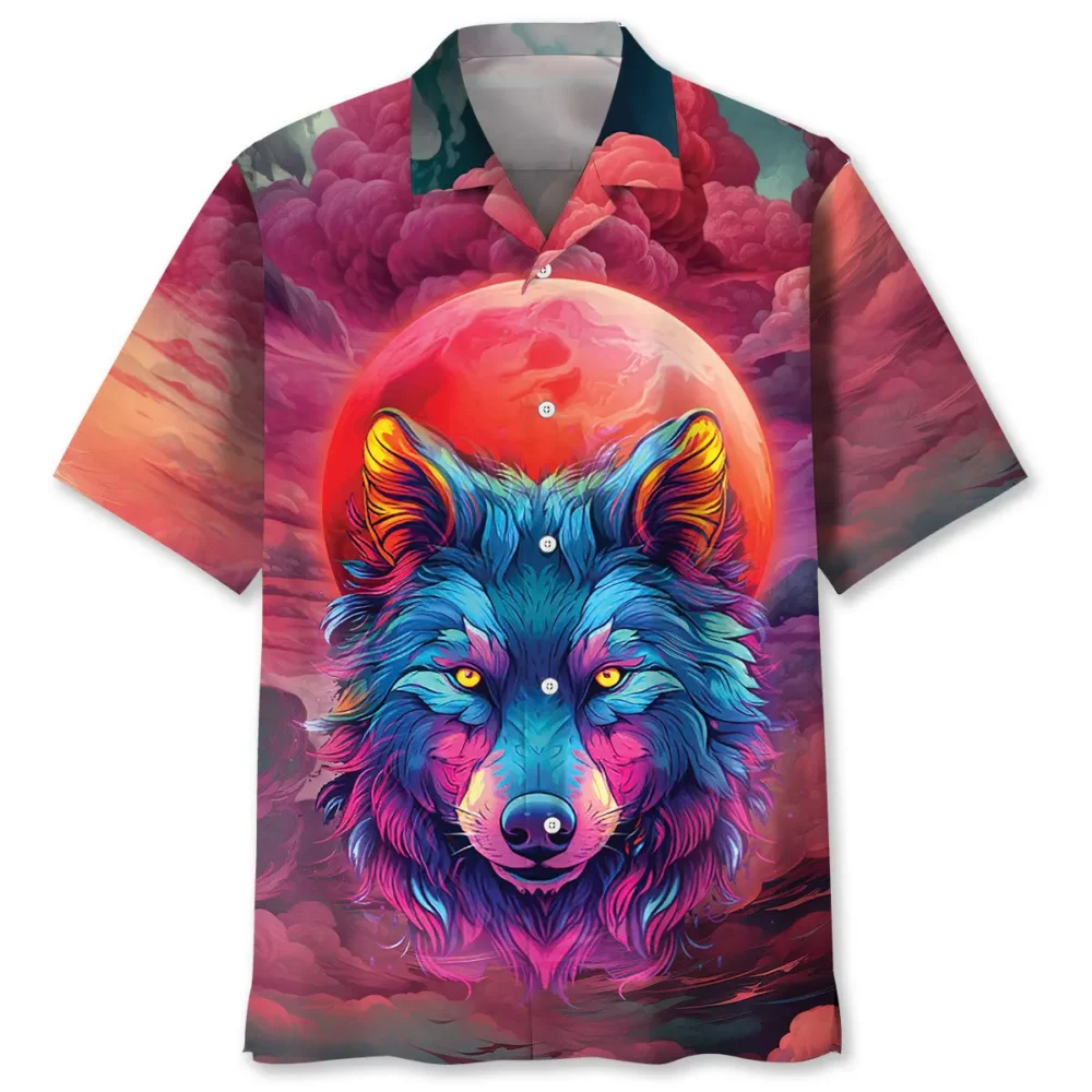 Wolf Moon Hawaiian Shirt HWBN2762875 - Beltina