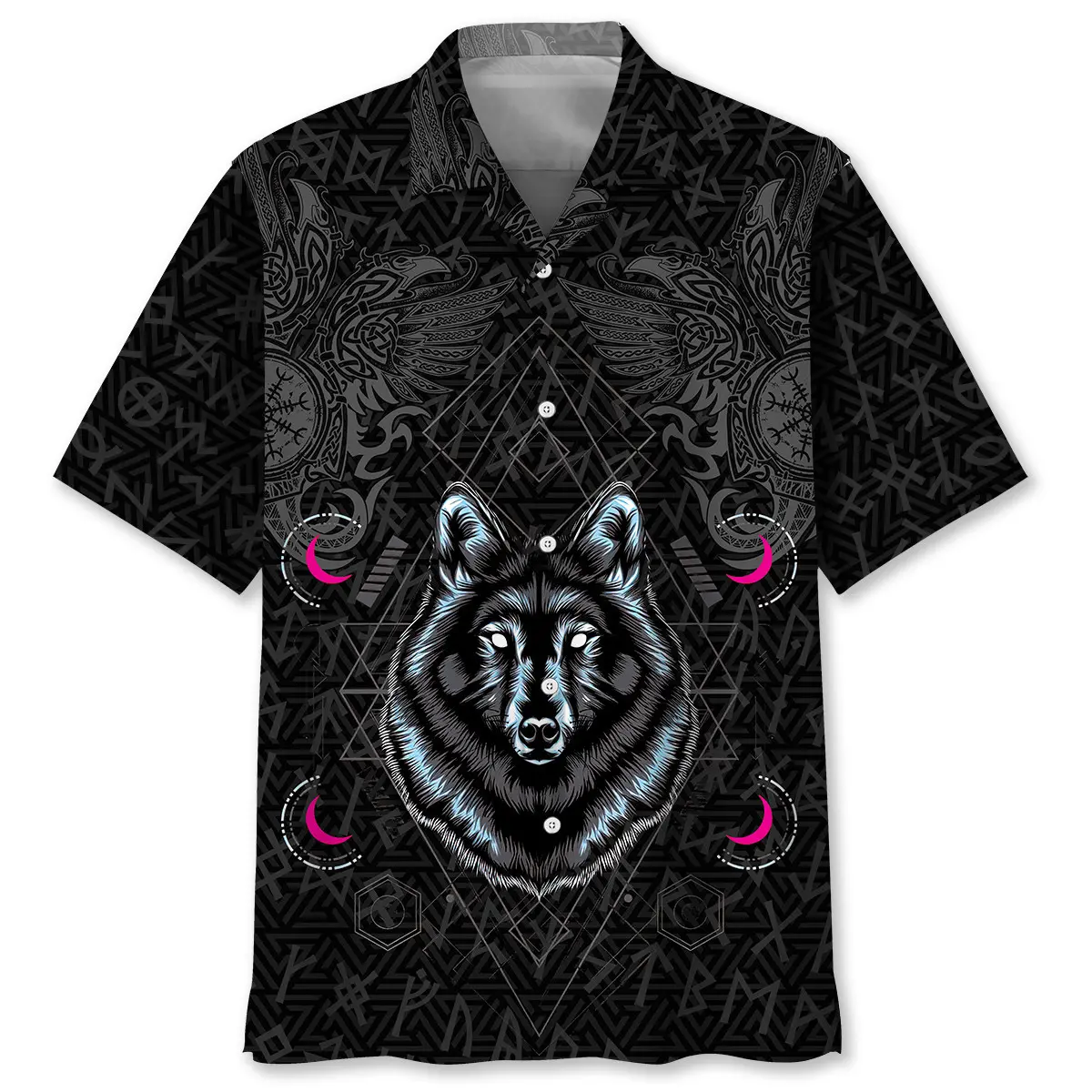 wolf-viking-hawaiian-shirt