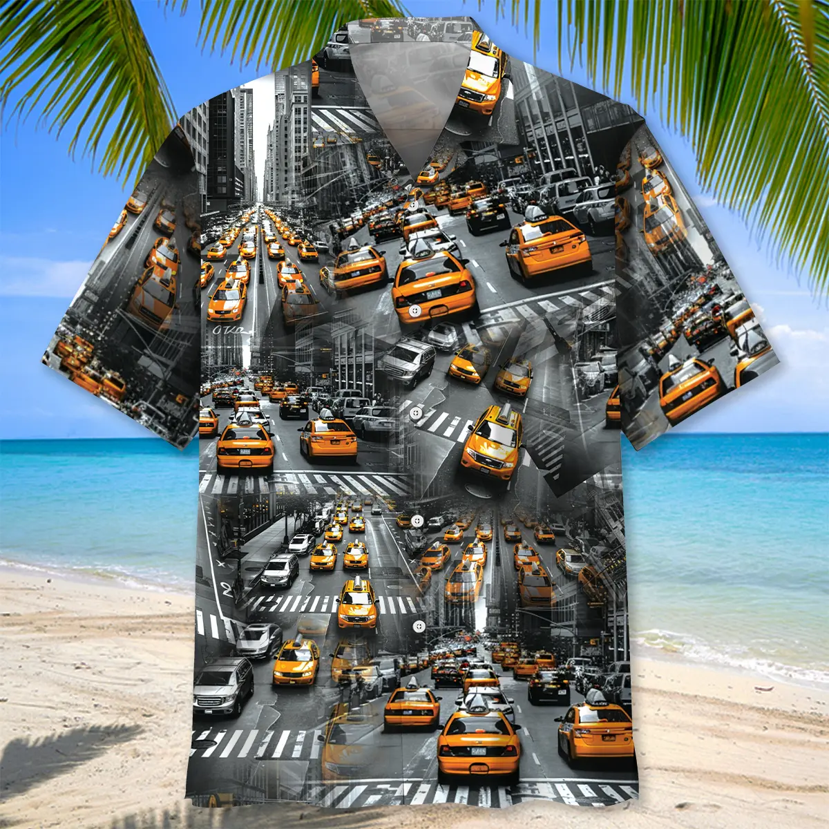 yellow-taxi-city-hawaiian-shirt-1