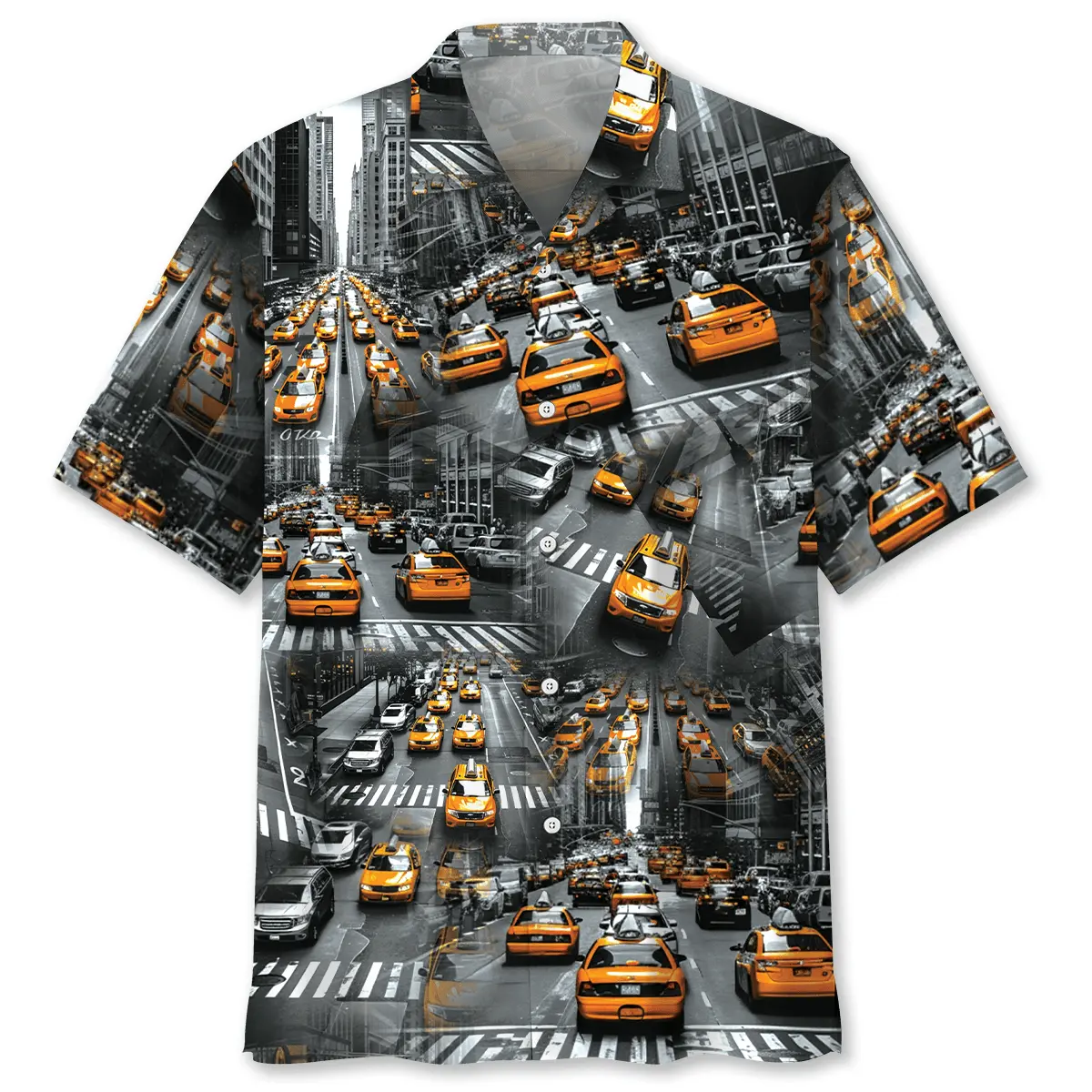 yellow-taxi-city-hawaiian-shirt