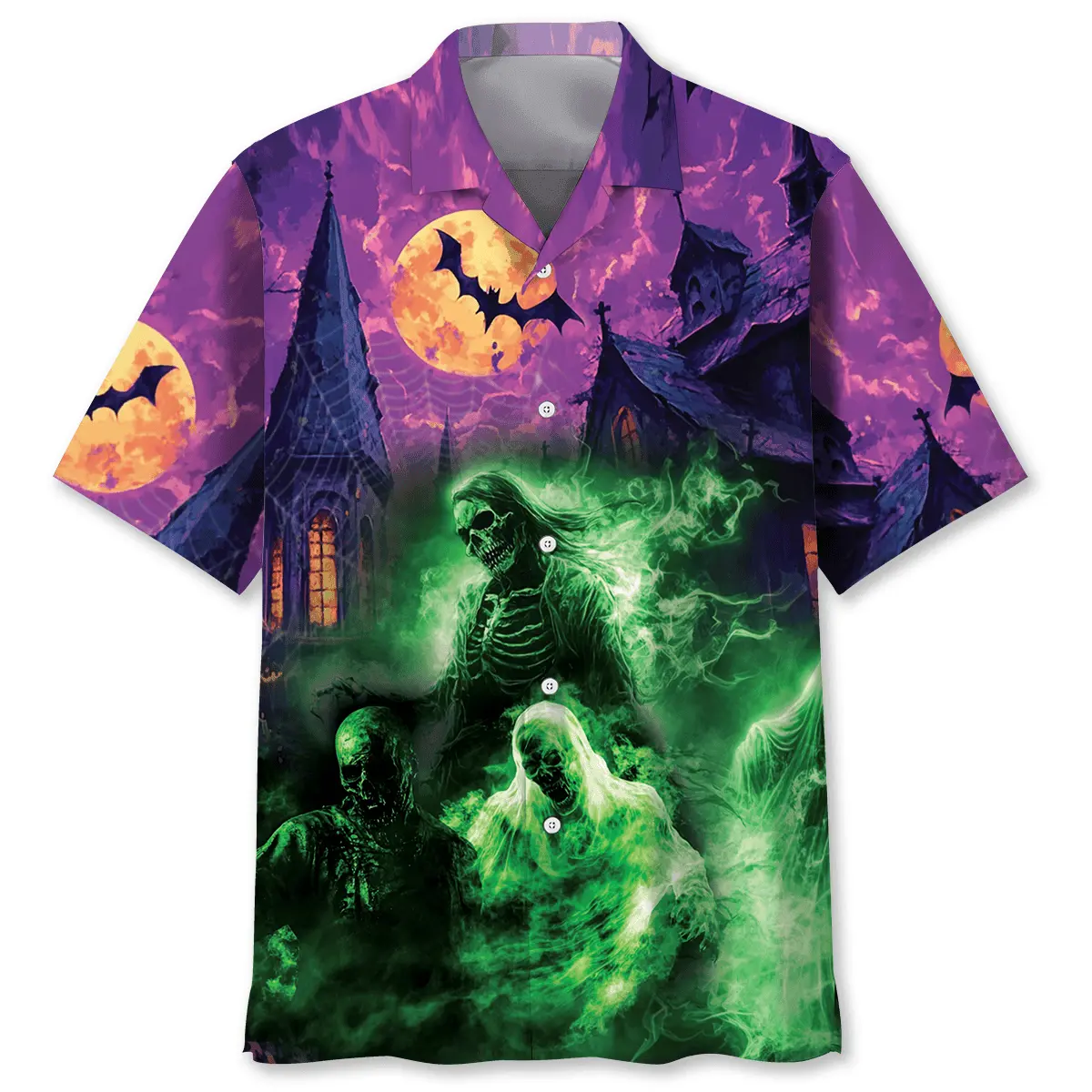 zombie-halloween-night-hawaiian-shirt