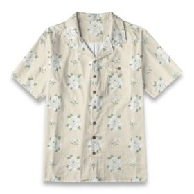 Sky Blue Cosmos Floral Shirt