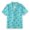 Aqua Wave Gradient Bright Ocean Summer Shirt product image, view 6