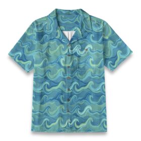 Blue Green Ocean Current Shirt
