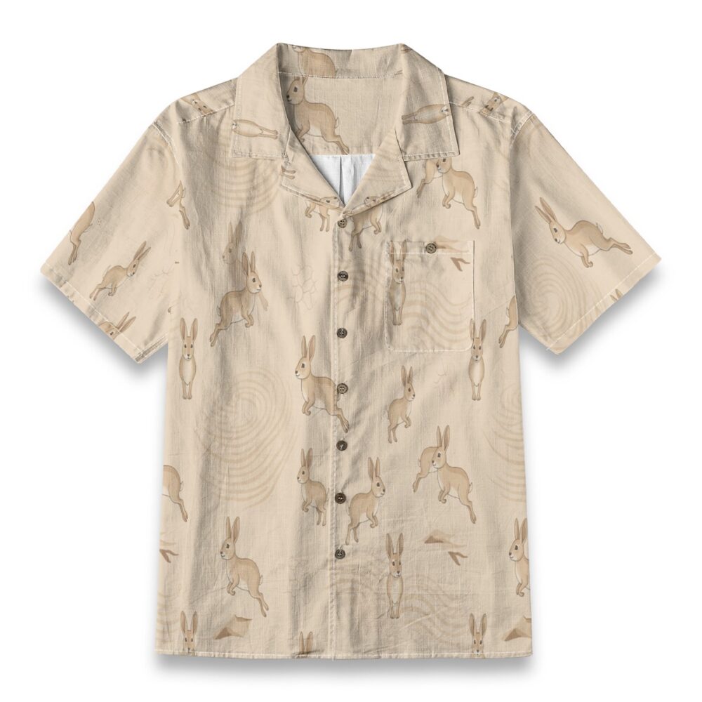 Margay Jungle Branch Dark Green Tropical Shirt product image, view 6