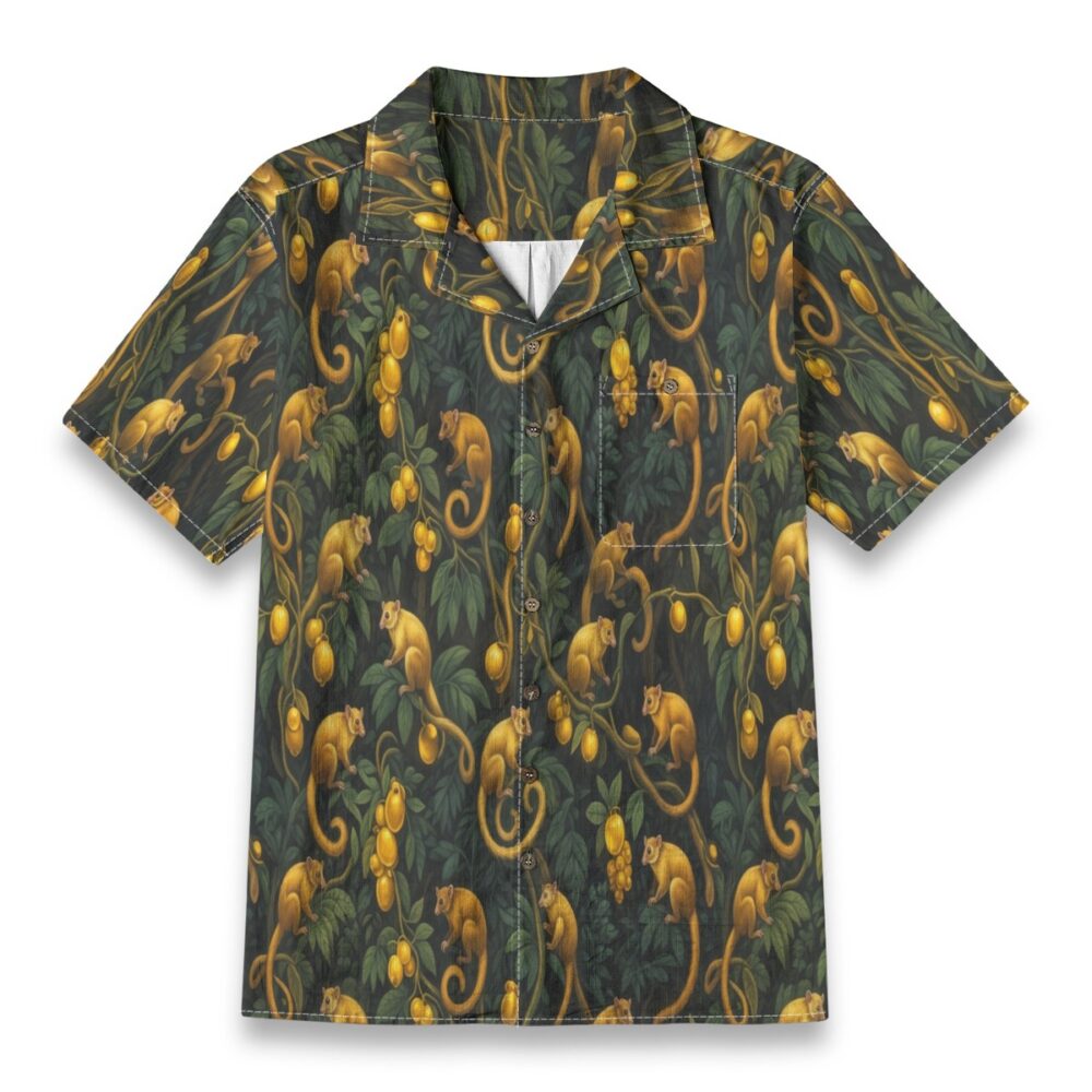 Bat Eared Fox Desert Warm Tone Aloha Shirt product image, view 6