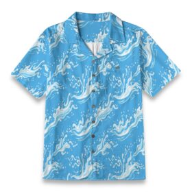 Bright Foam Splash Hawaiian Shirt