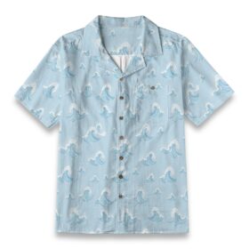 Soft Coastal Surf Texture Shirt