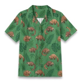 Coati Monstera Leaf Hawaiian Shirt