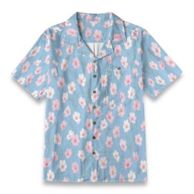 Light Aqua Drift Wave Shirt