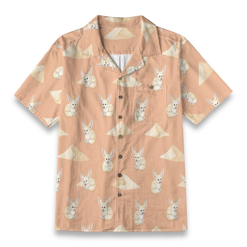 Bush Baby Forest Leaf Soft Green Hawaiian Shirt product image, view 6