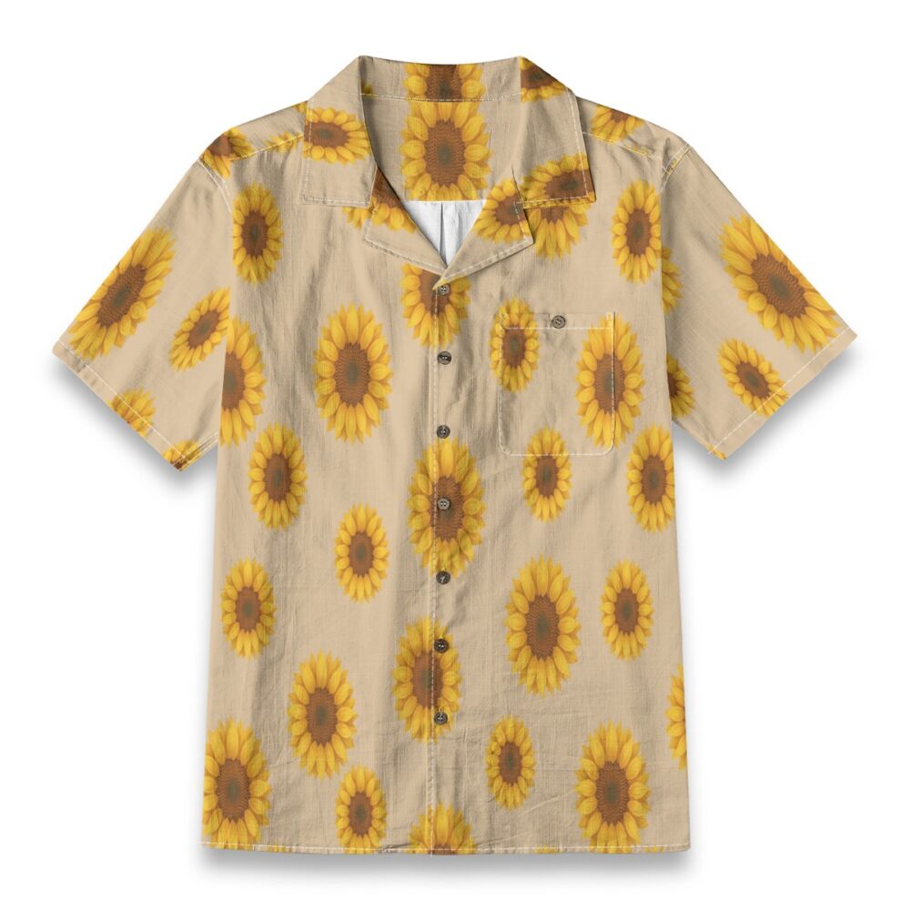 Orchid Lavender Elegant Tropical Floral Resort Shirt product image, view 6
